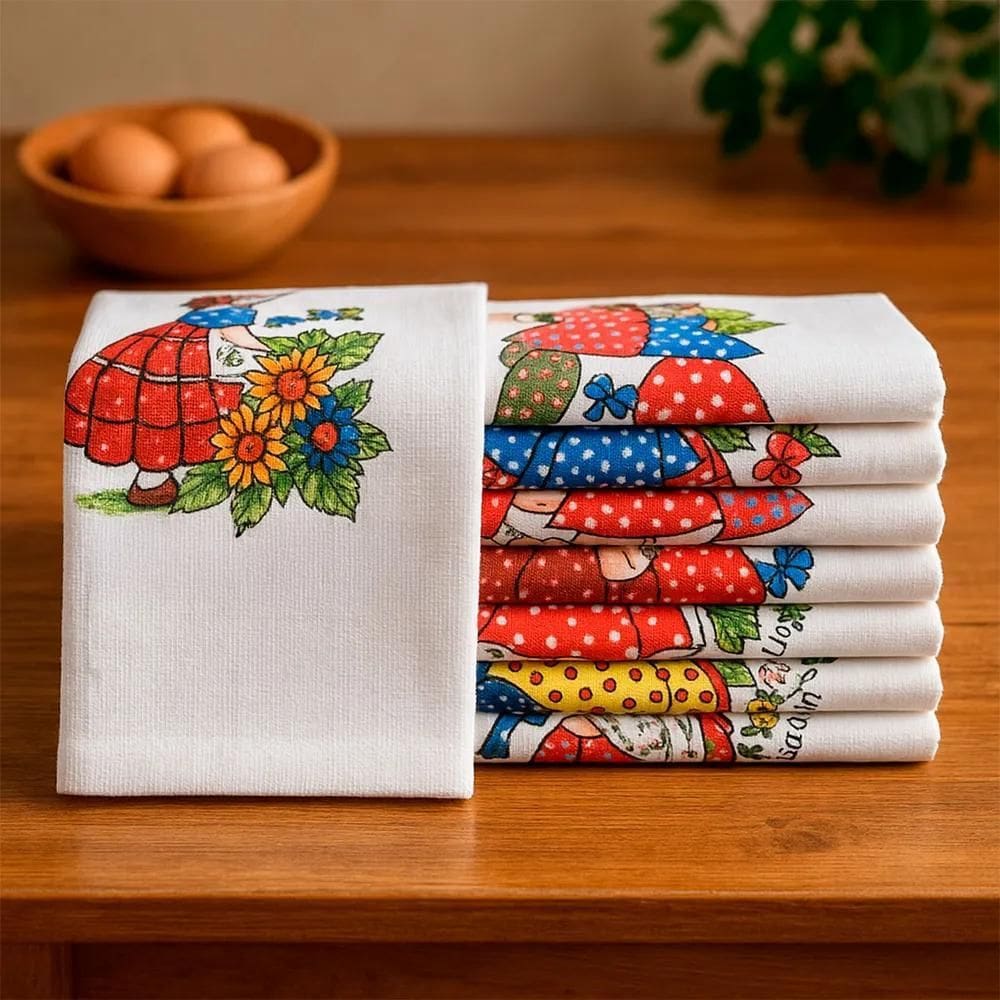 Kit 10 Panos De Prato Grande 6540Cm Estampado 100% Algodão