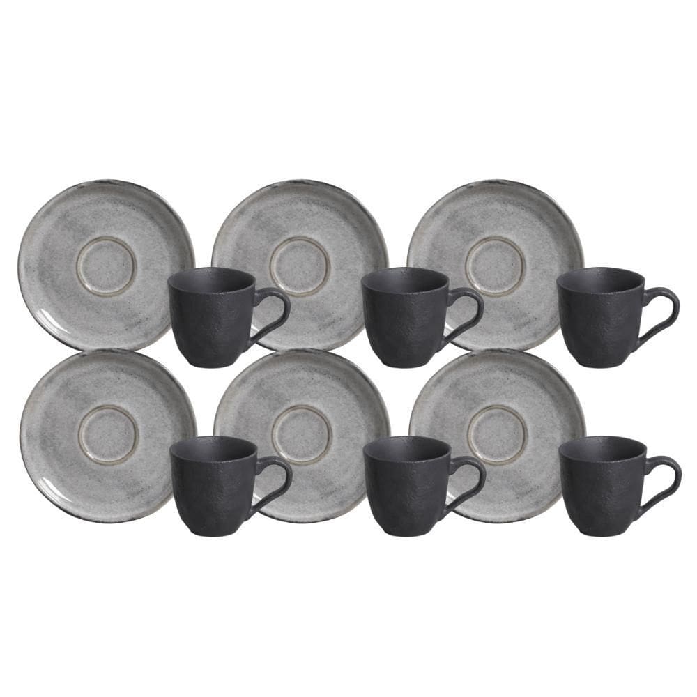 Jogo Xicaras Café Pires 120Ml 6 Pçs Bio Dust Porto Brasil