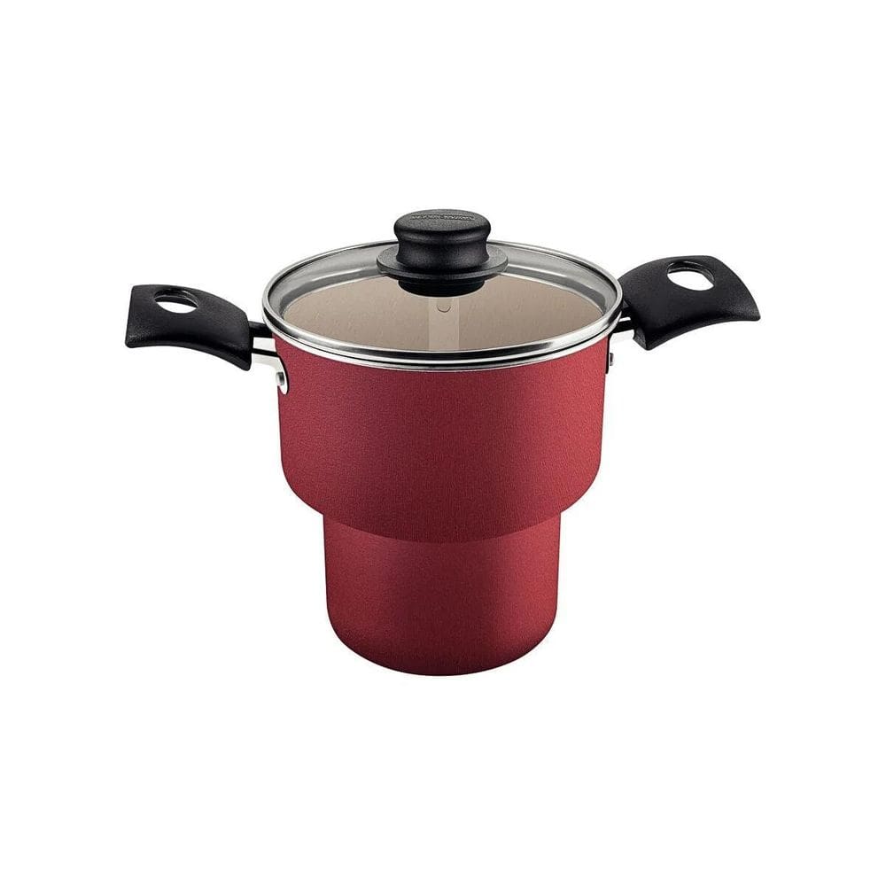Cuscuzeira 14Cm 1,9L Turim Vermelha Antiaderente Tramontina