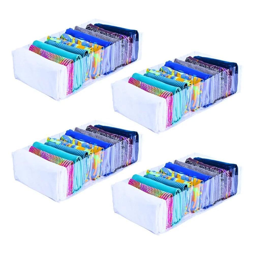 3X Colmeia Organizadora Roupa Cristal Ldx Kit 4 Pp P M G