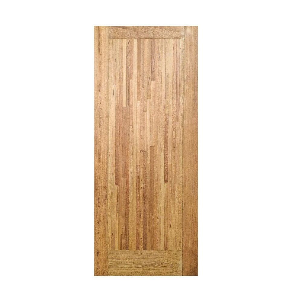 Porta de Madeira Maciça Tauari 210x92cm Parquet Vertical Jomadi