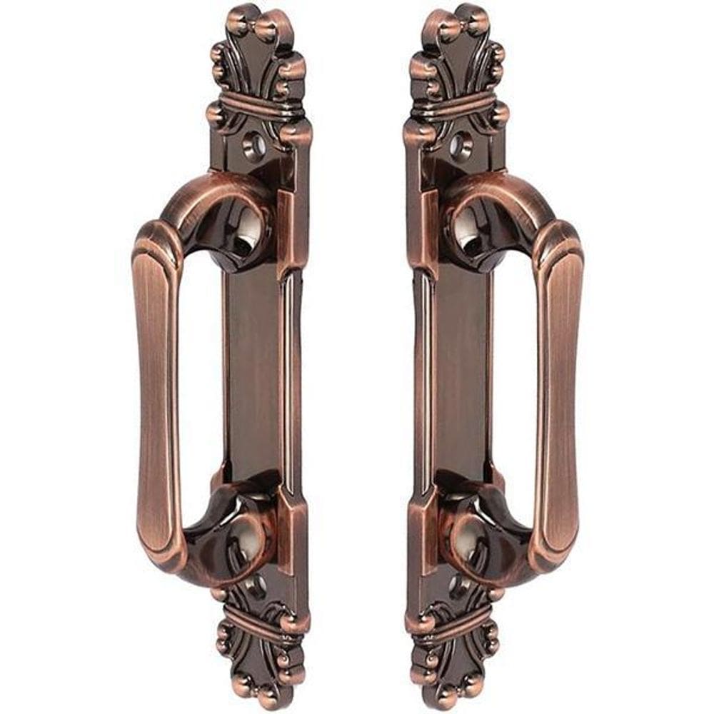 Puxador Duplo Mozart 280mm Cobre Antigo - Máxima Metais