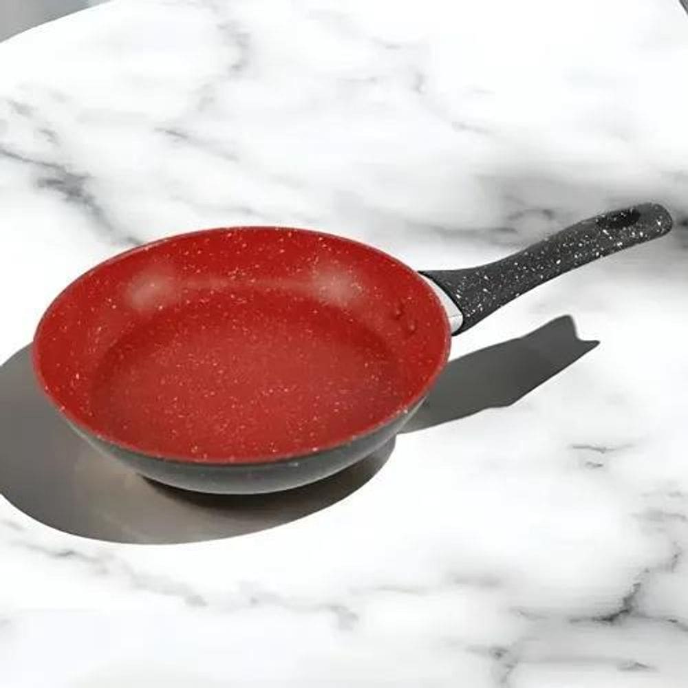 Frigideira Em Alumínio Antiaderente Multifuncional 24Cm