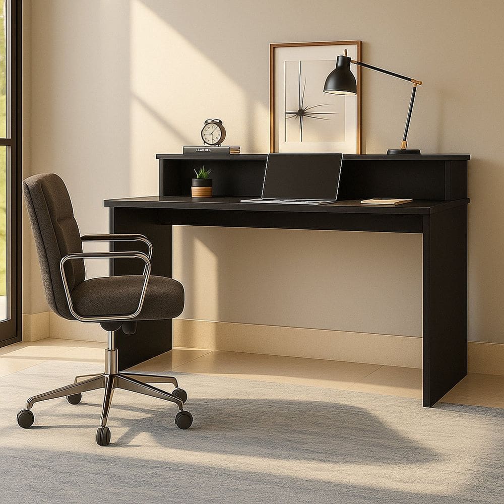 Mesa Escrivaninha Desing Moderno Escobar 135 Preto