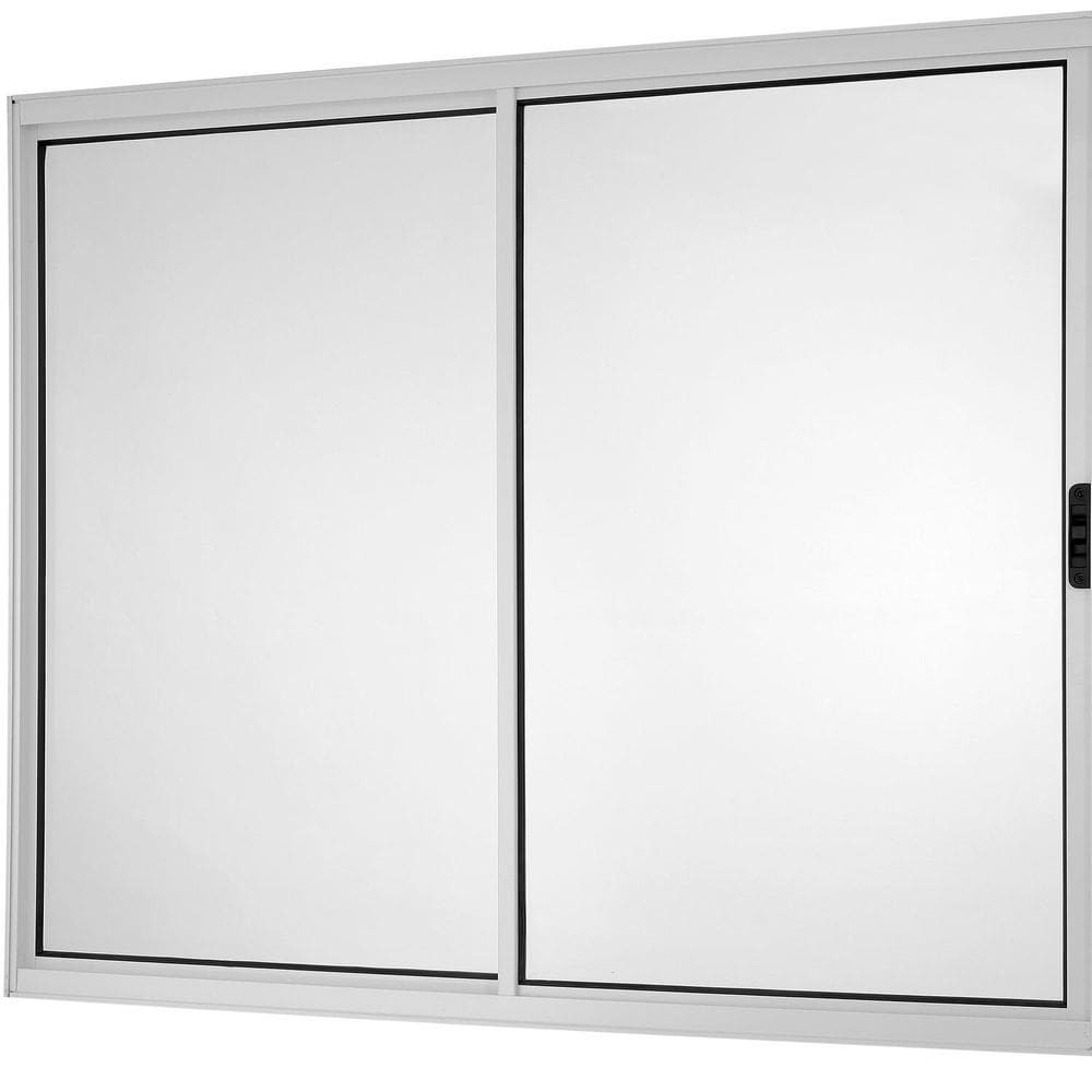Janela Correr 2 Folhas Móveis sem Grade Vidro Liso 120x100cm Ecosul Esquadrisul Branco