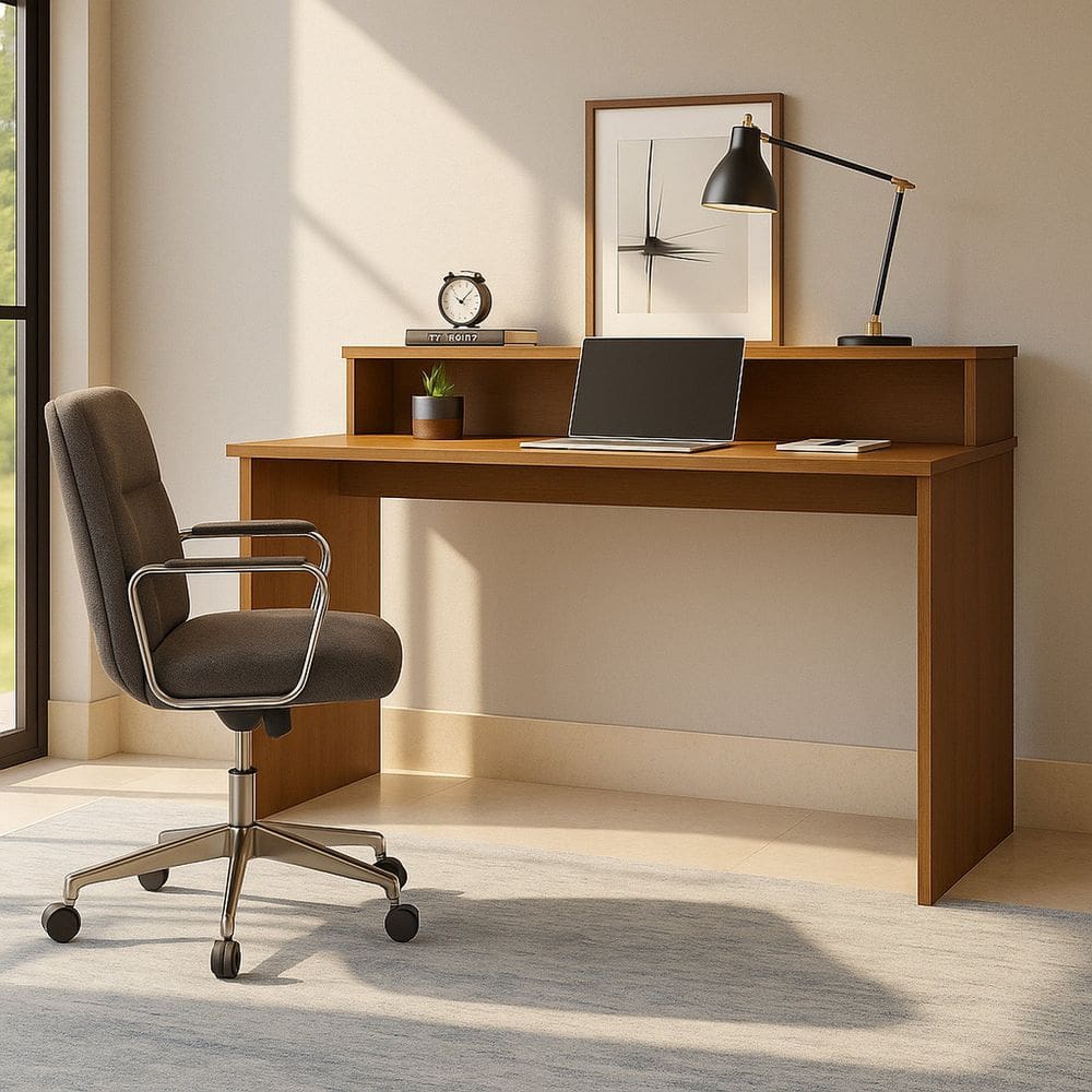 Mesa Escrivaninha Desing Moderno Escobar 135 Castanho