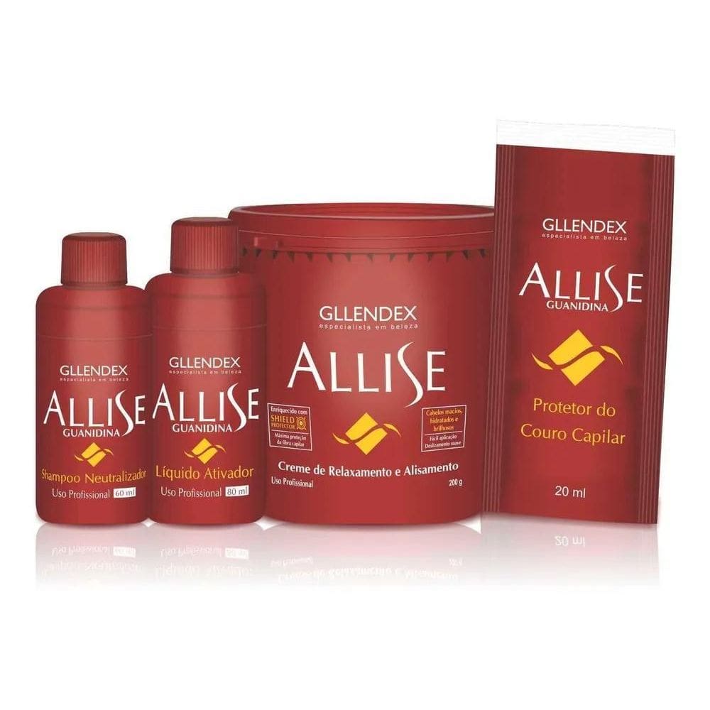 10X Allise Guanidina Kit Relaxamento E Alisamento 360G