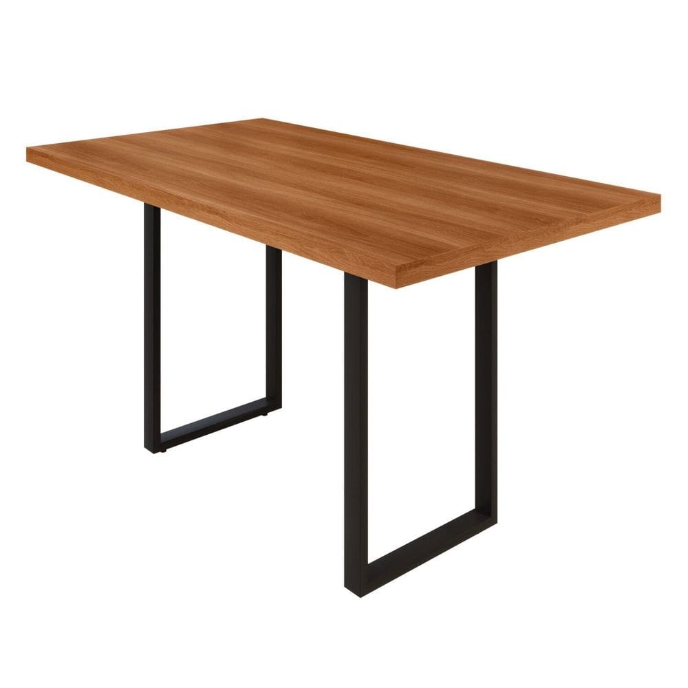 Mesa para Sala de Jantar 115cm X 70cm Mariana Cinamomo/Preto