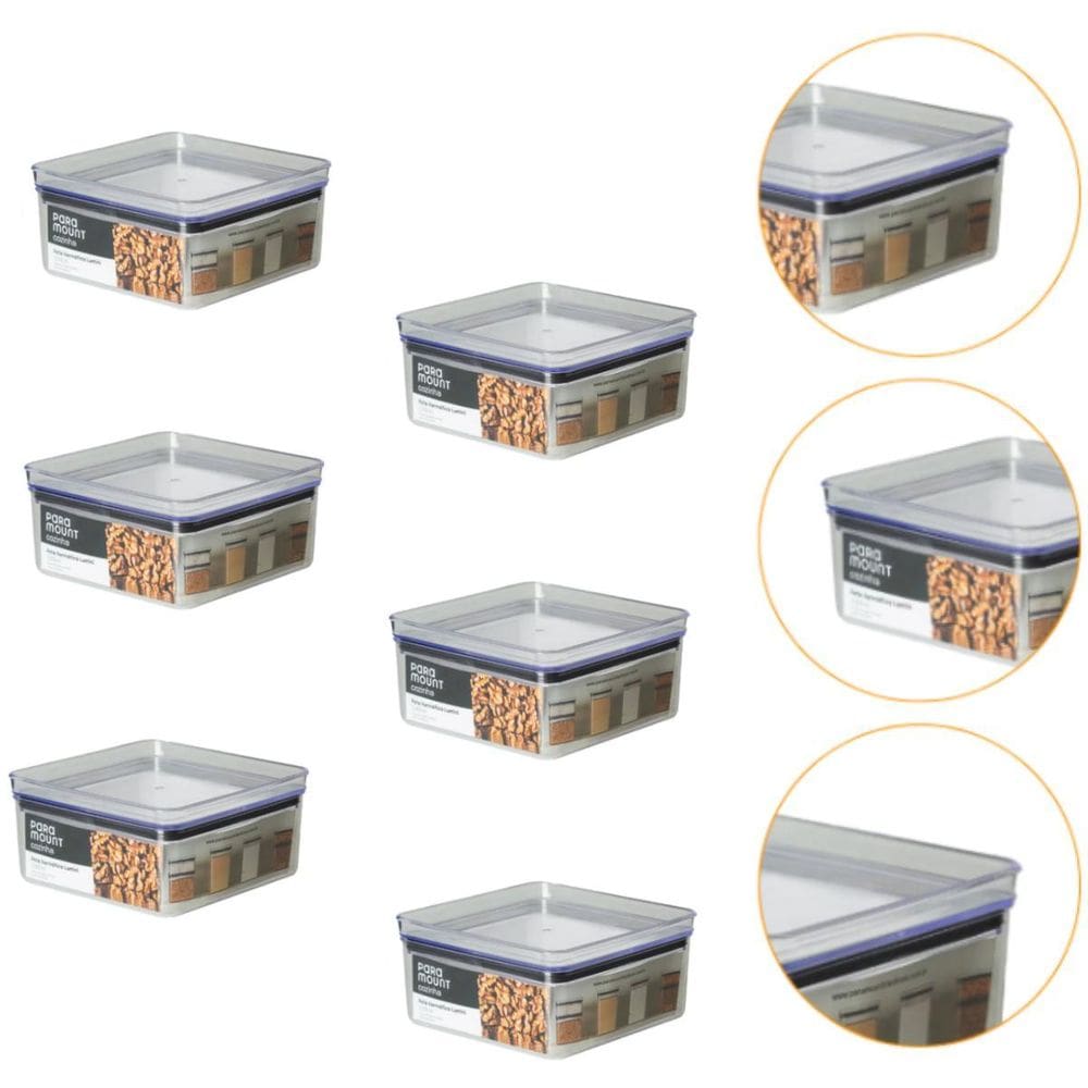 Kit 6 Pote Para Alimentos Tampa Hermética Lumini 1.060Ml