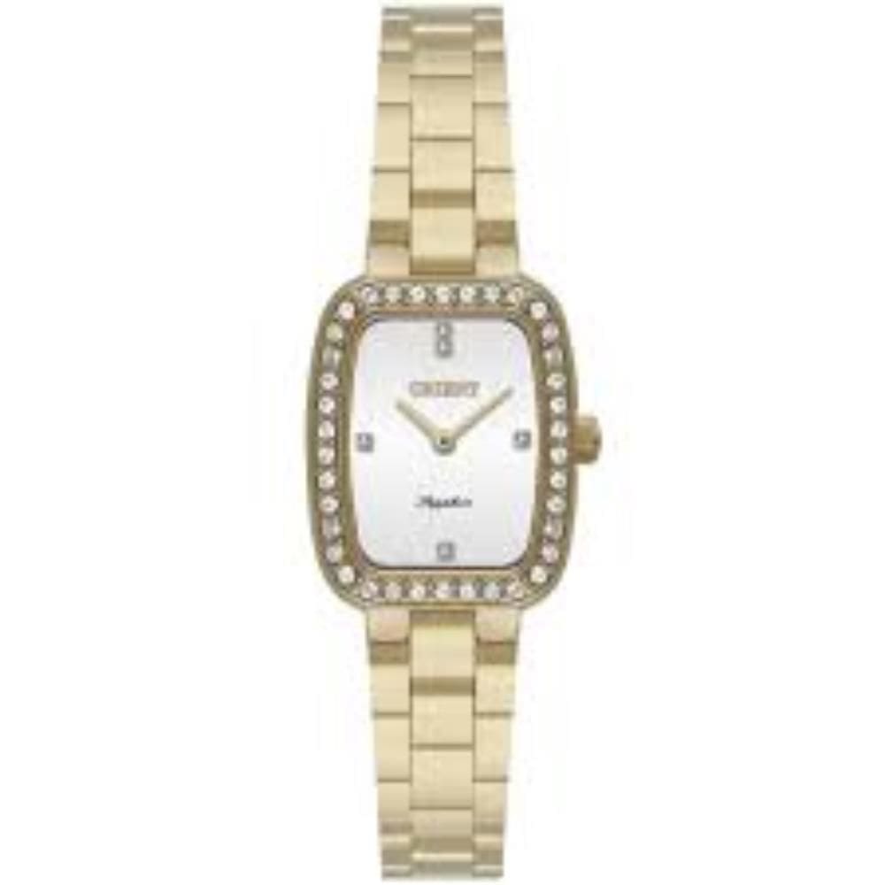Relógio Orient Feminino Ref: Lgss0070 S1kx Retangular Dourado