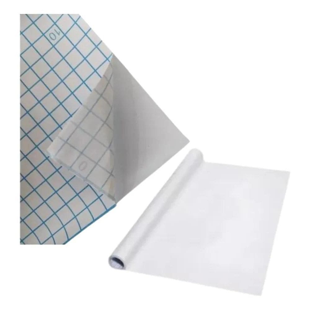 Rolo Adesivo Lousa Fosco 45Cm X 2M Branco Para Paredes