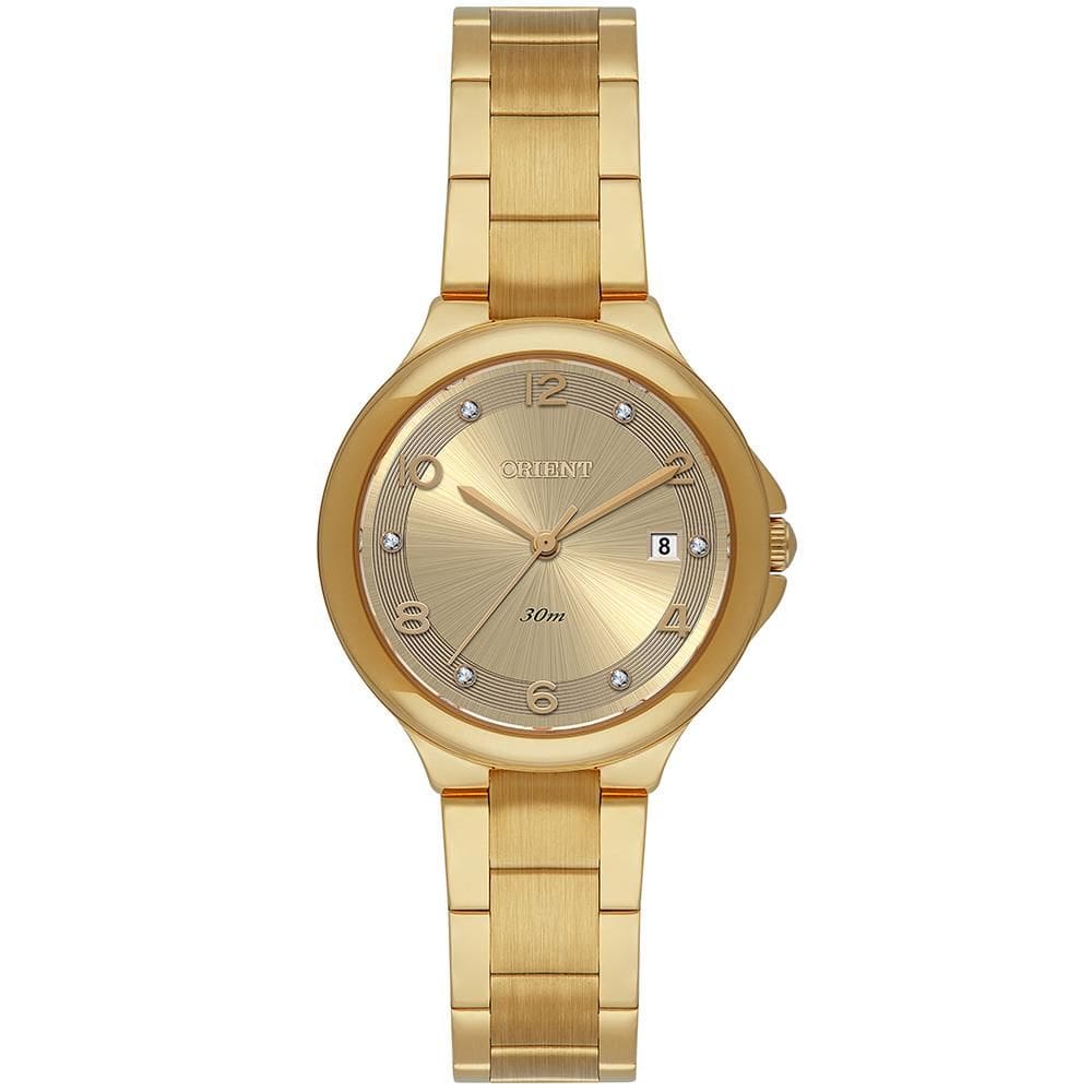 Relógio Orient Feminino Ref: Fgss1262 C2kx Casual Dourado