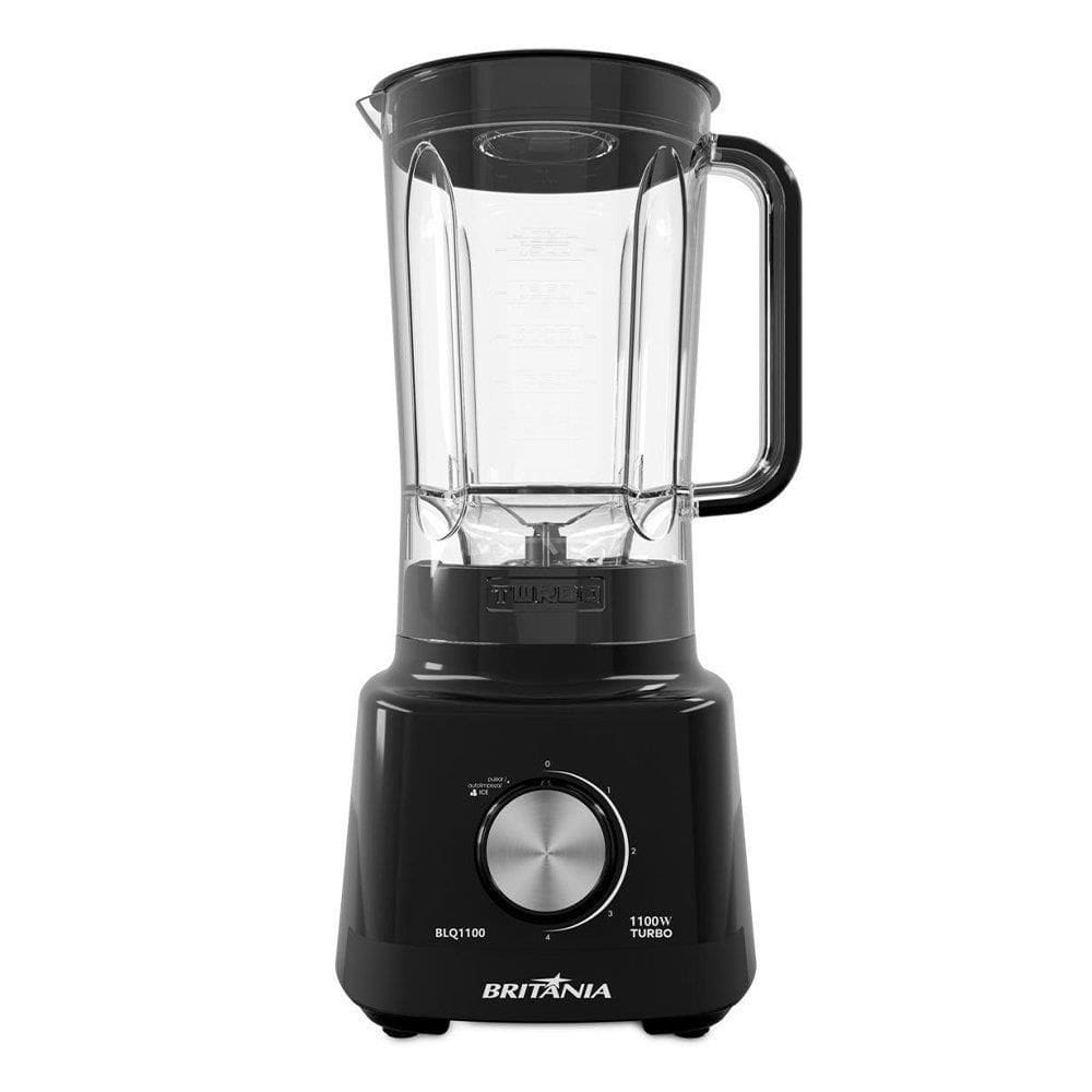 Liquidificador Britânia BLQ1100 - San 4 Velocidades + Pulsar, 2,7 Litros, 1100W, Preto