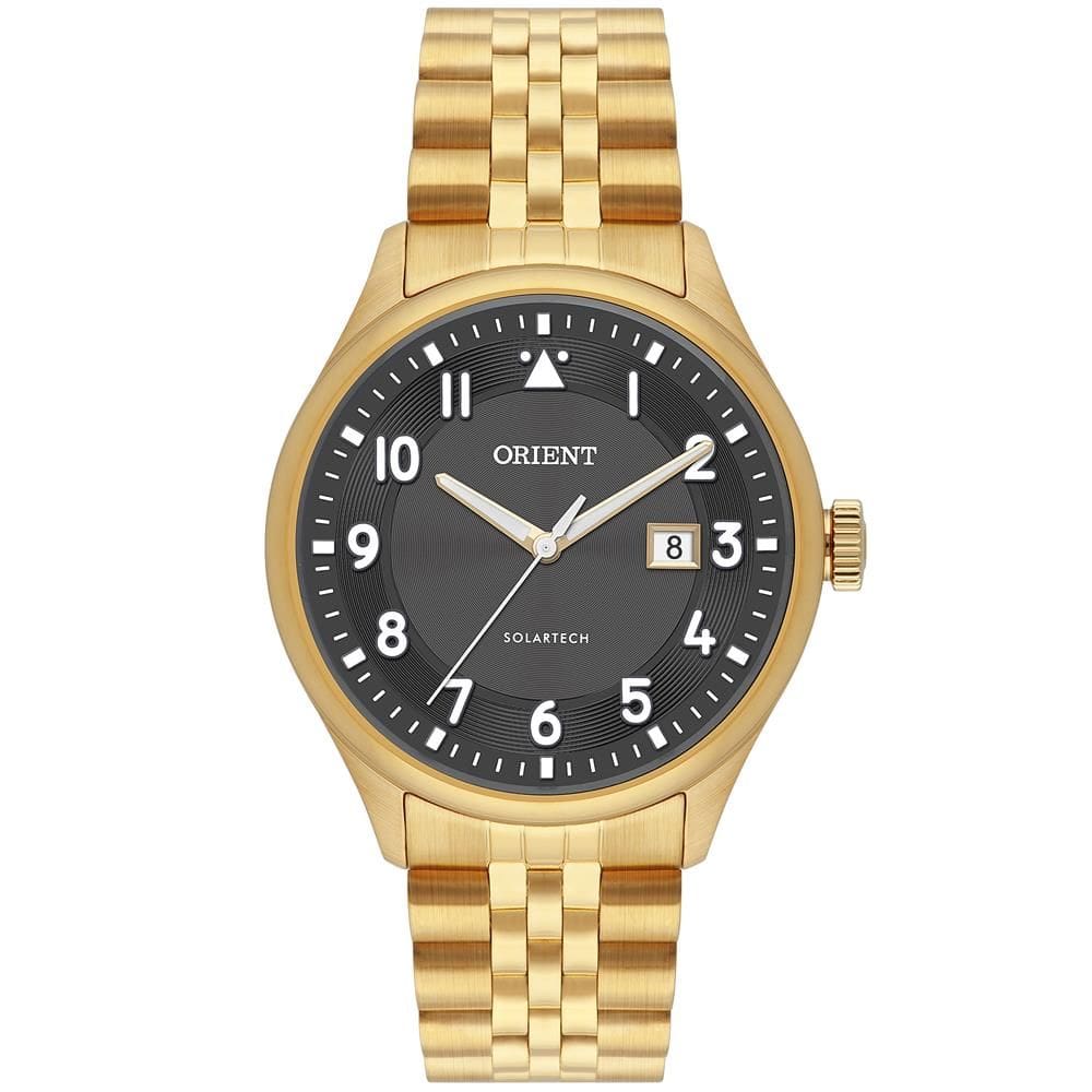 Relógio Orient Masculino Ref: Mgss1309 G2kx Casual Solar Dourado