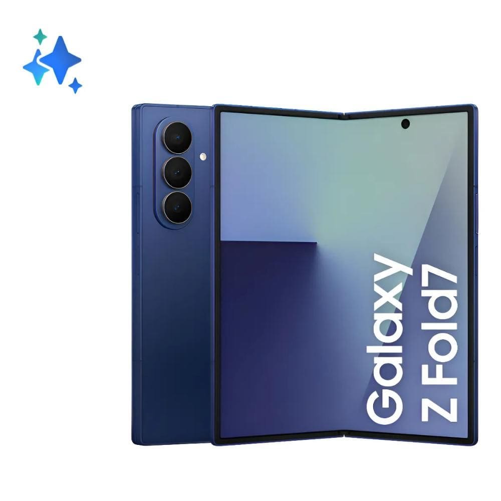 Smartphone Samsung Galaxy Z Fold7 512GB 12GB RAM Câmera Traseira até 200MP Selfie 10MP Tela 8.0” Azul