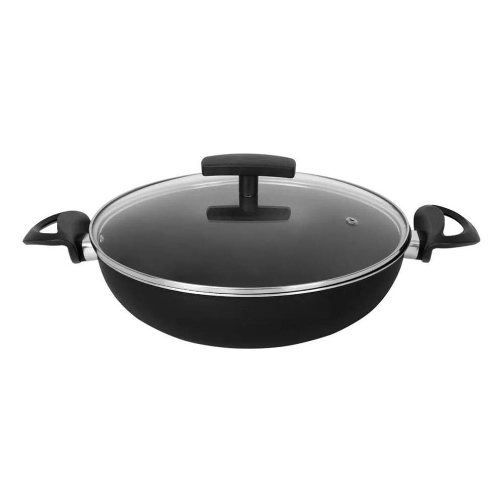 Frigideira Panela Paella Caçarola Wok Antiaderente 26 Cm