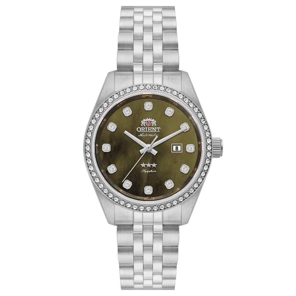 Relógio Orient Feminino Ref: Nh5ss001 E1sx Prateado Automático