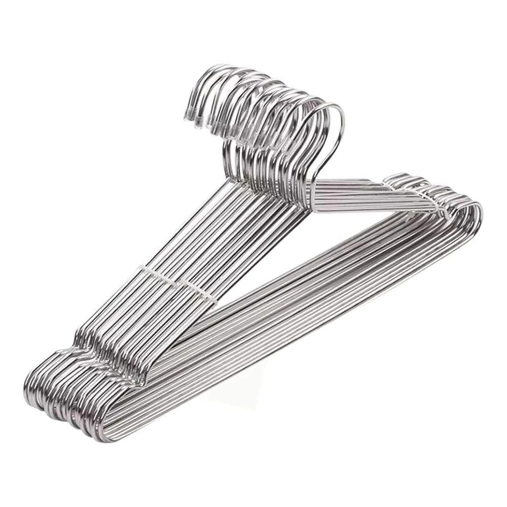 10X Kit 10 Cabides Cava Tintureiro Cromado Resistente Ataca