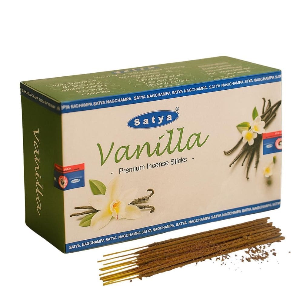 Incenso Vanilla Satya Premium 12Cxs Com 12 Varetas