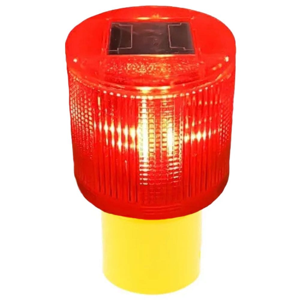 Sinalizador Solar Cone Obra Rodovia Avenida Estrada Pista Alerta Transito Acidente Luz de Emergencia Segurança