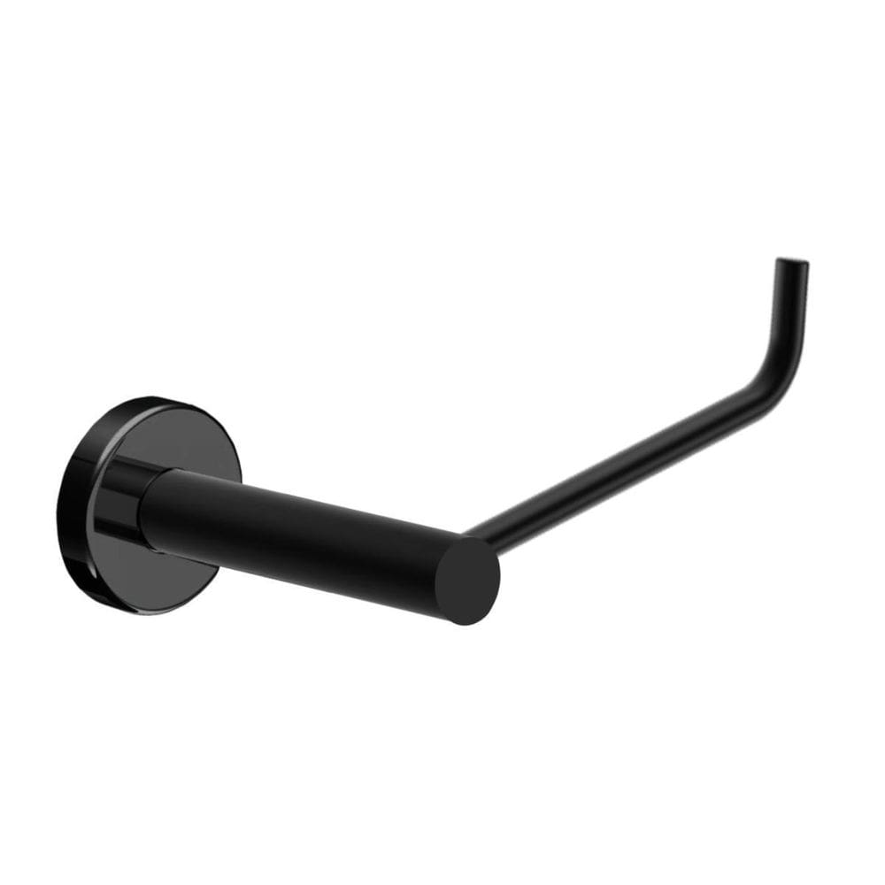 Porta Papel Higiênico Para Banheiro Preto Fosco Atenas