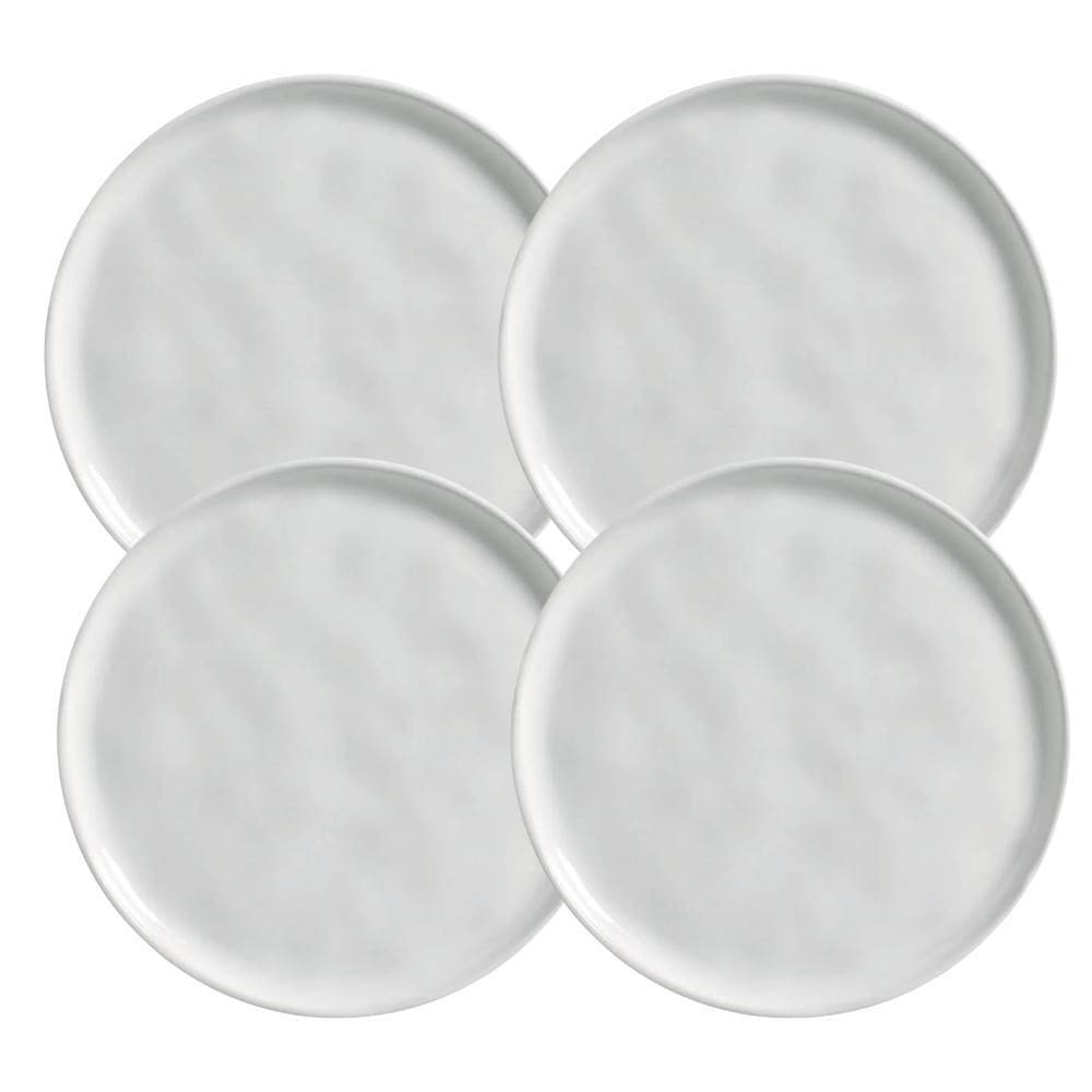 Jogo De Pratos Raso 29Cm Kit 4 Peças Bio New White Branco