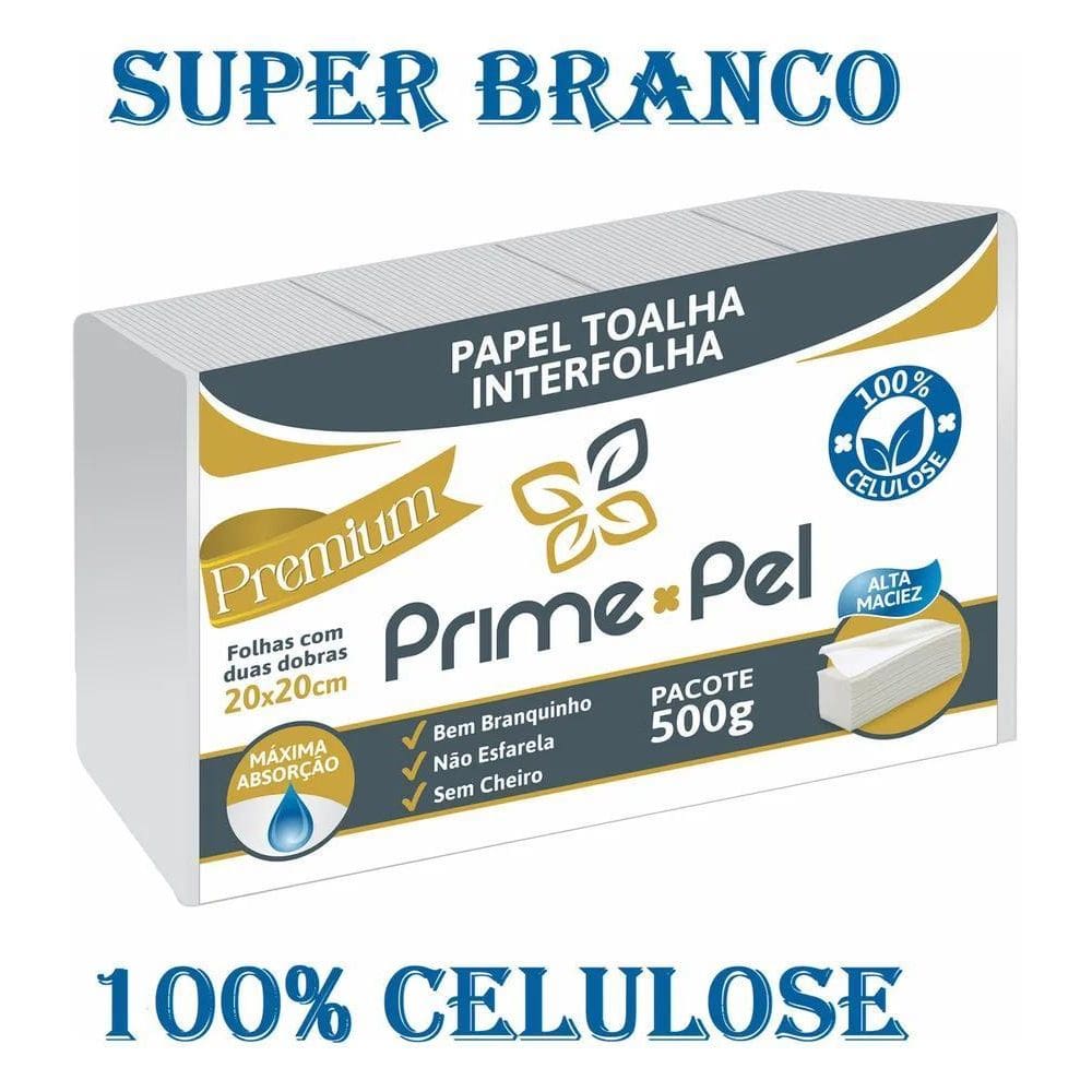 5X Papel Toalha Interfolha Interfolhado Prime-Pel Premium
