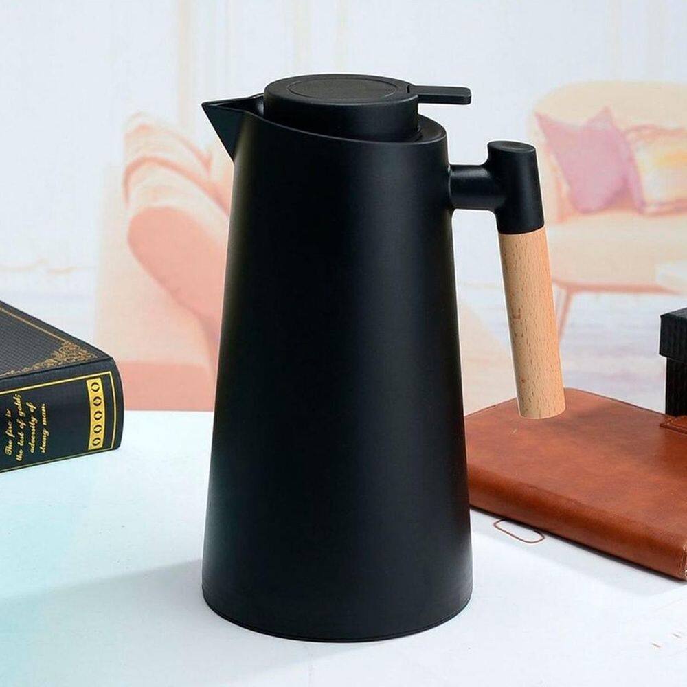 Cafeteira Térmica Preta 1L Led Ideal Para Café Quentinho