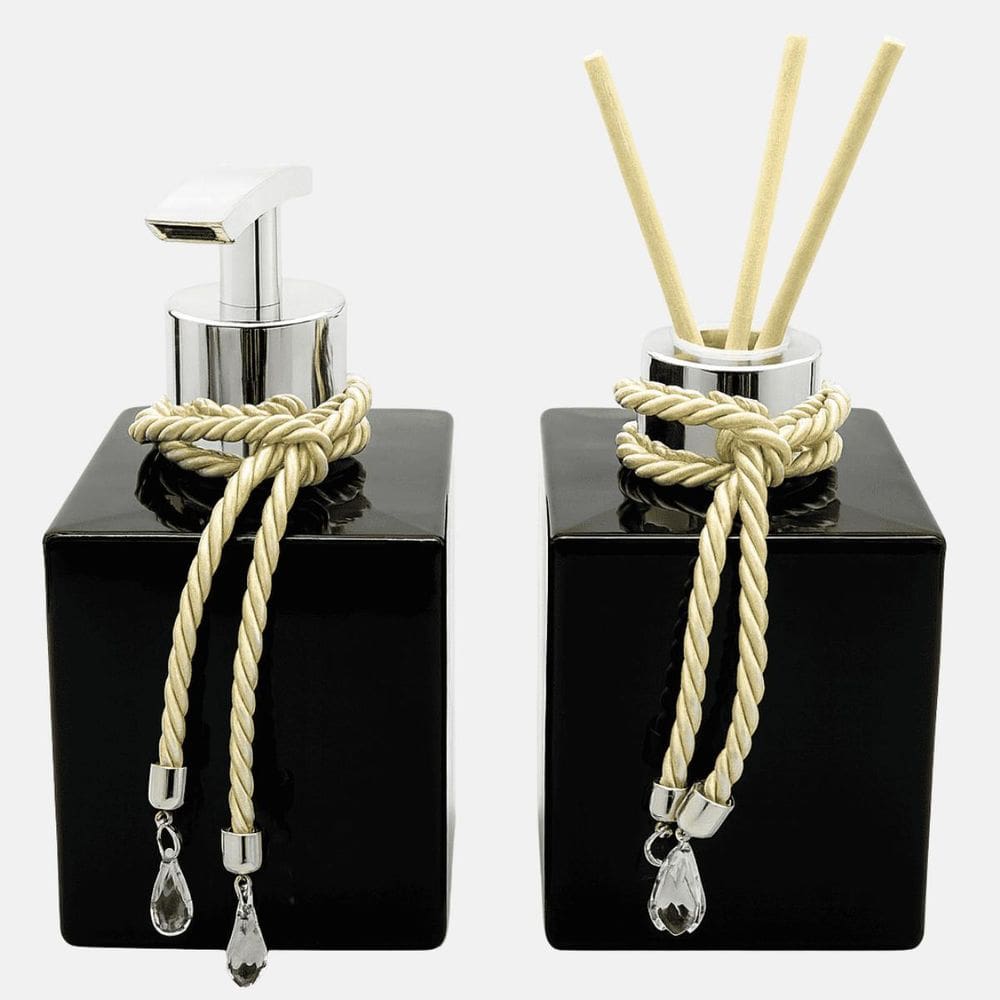 Kit Banheiro Aromatizador De Ambiente Porta Sabonete Líquido