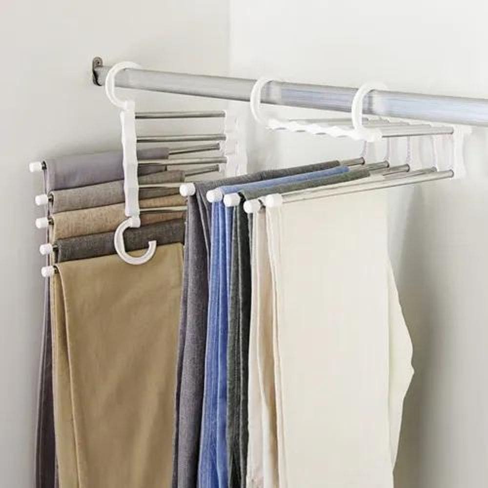 2X Vittak Cabide Mágico Inox Retrátil 5 Varetas Calças Otimi