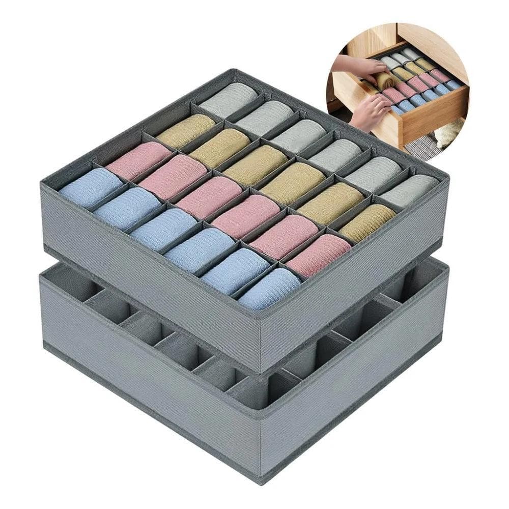 2X Kit 2 Organizador Colmeia Organizador Roupa Íntima 24 Nic