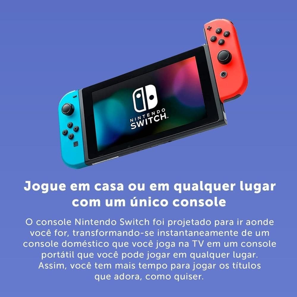 Console Nintendo Switch V2 32GB com Jogo | Casas Bahia