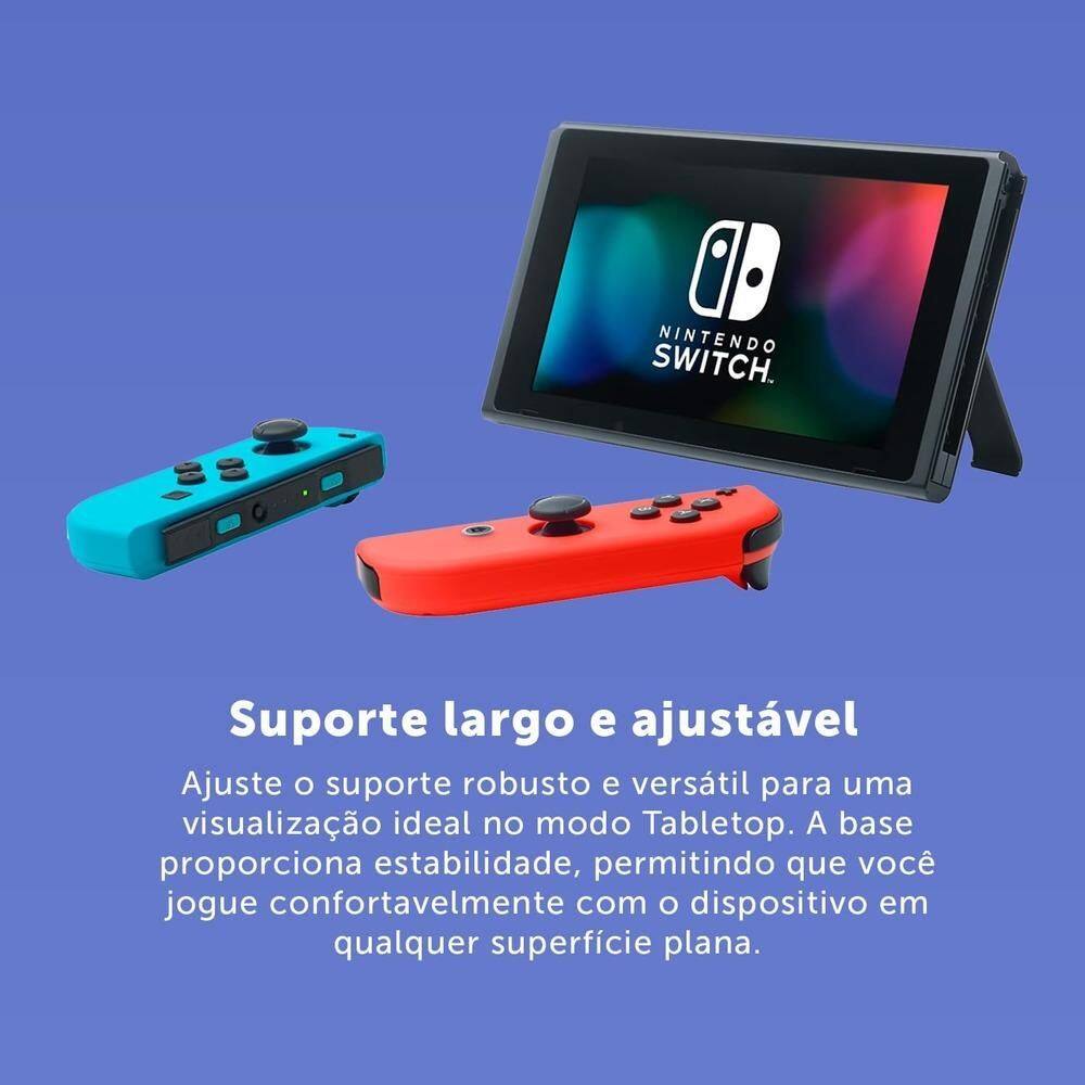 Nintendo Switch Switch Nintendo Nintendo Switch™ with Neon Blue and Neon Red Joy‑Con™ | Amazon.com.br
