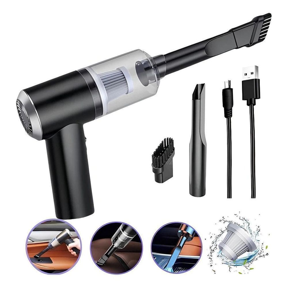 Mini Aspirador De Pó Portátil Automotivo Sem Fio 3 Em 1