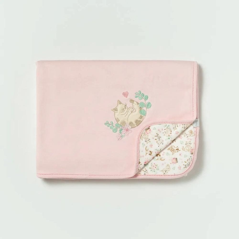 Manta de Suedine Hug Gatinhos Rosa Iogurte