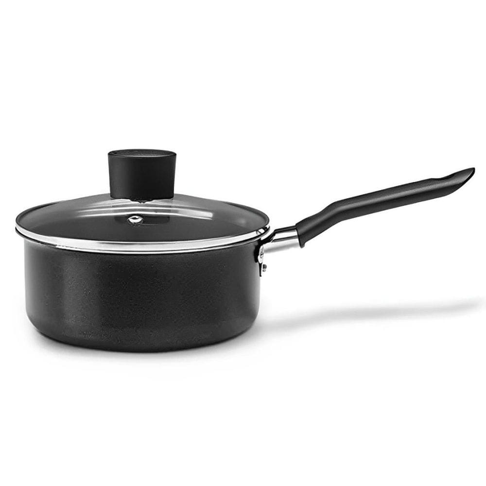 Panela Ebony Antiaderente Pro Flon 20Cm 2,5L Preta Brinox