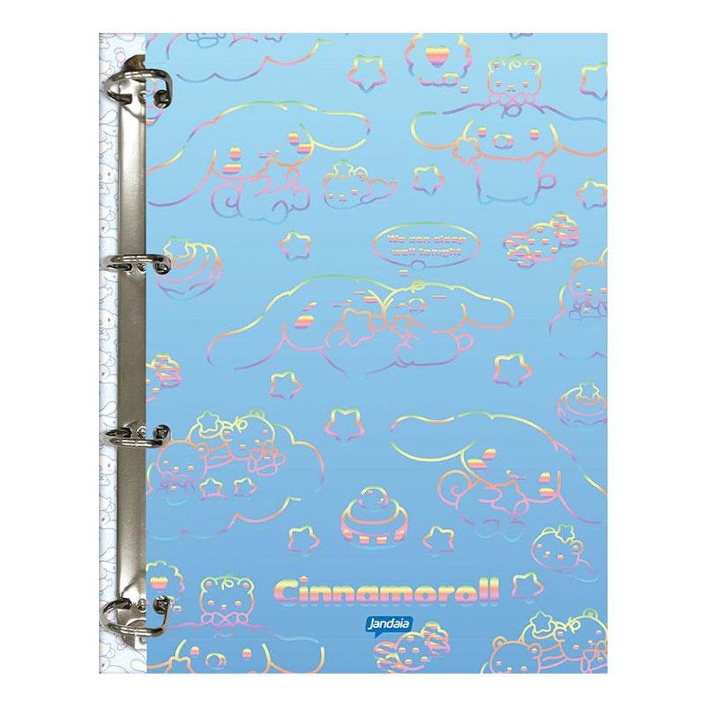 Fichário Caderno Argolado Cinnamoroll 80 Folhas - Jandaia