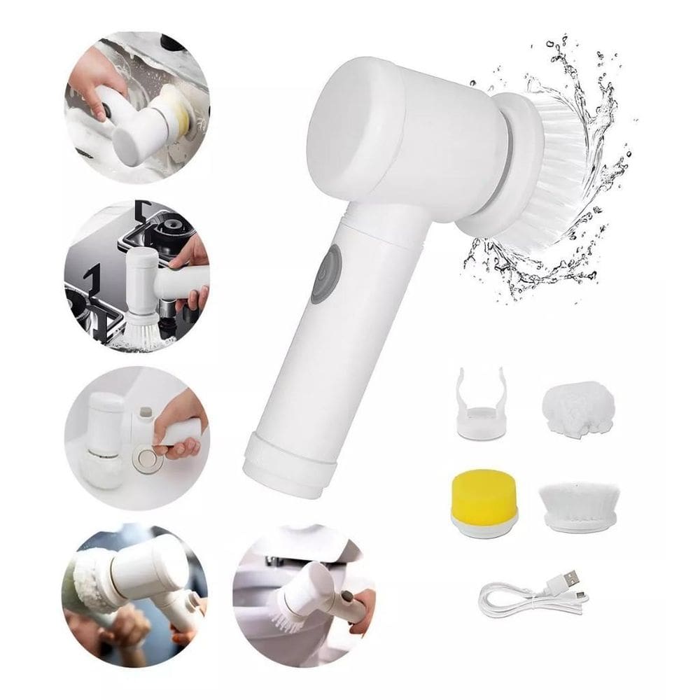 Ultra Escova Limpeza Elétrica Sem Fio 5 Em 1 Multifuncional