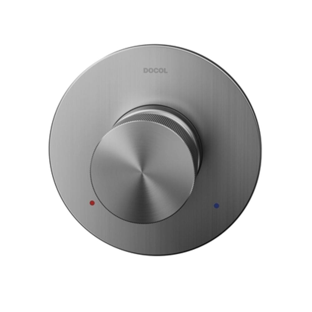 Acabamento Monocomando Para Chuveiro 3/4 Alta Vazão Docol Mix&Match Grafite Escovado 931370