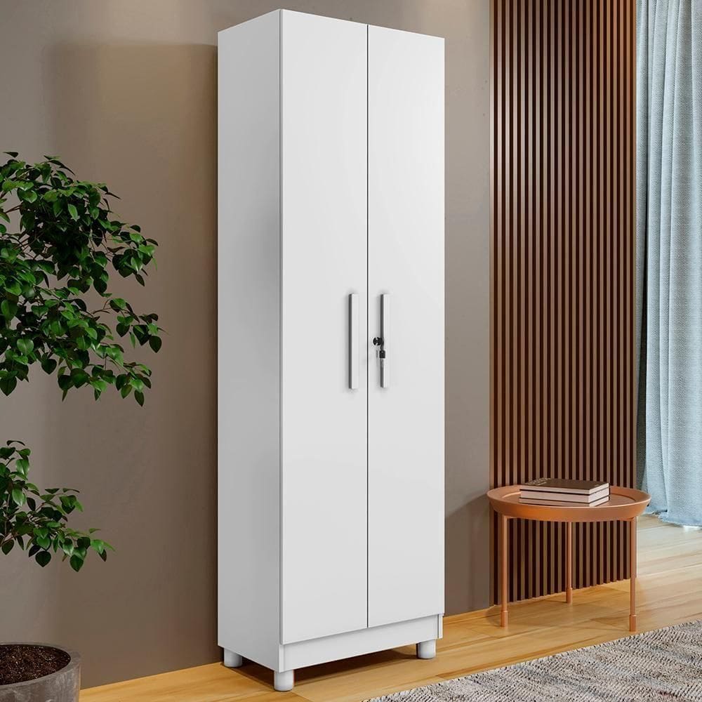 Armário Multiuso Versátil 2 Portas Branco
