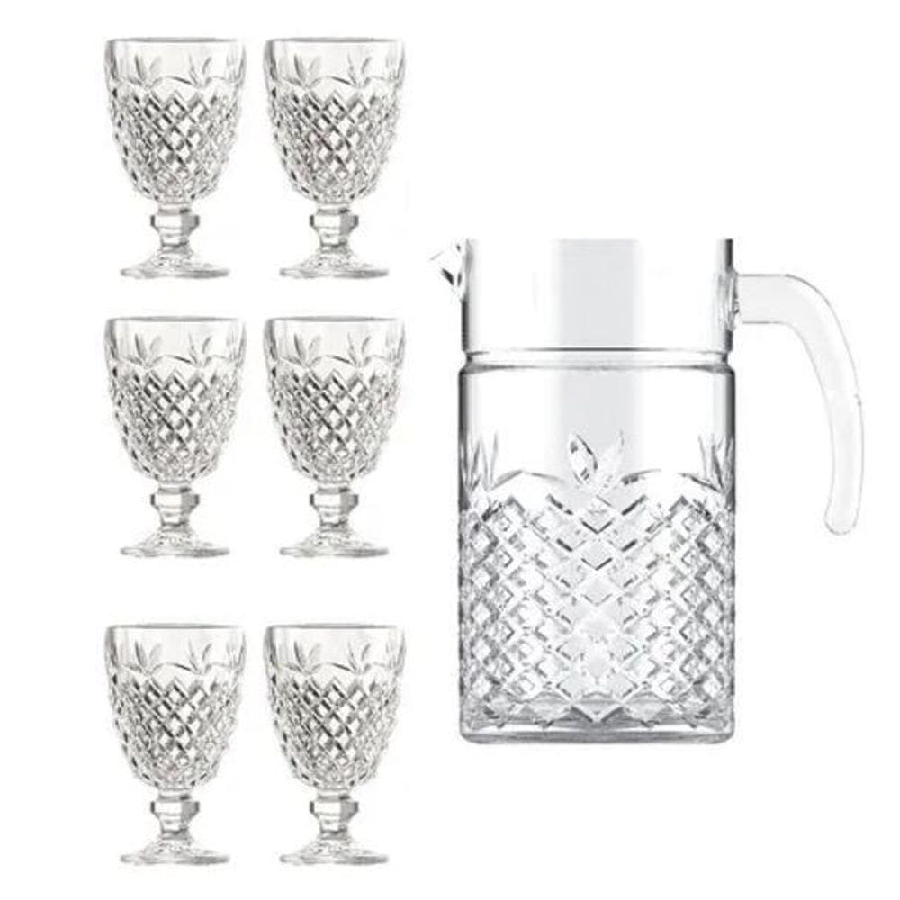 Conjunto Jarra 1, 2L C 6 Taças 200Ml Monza