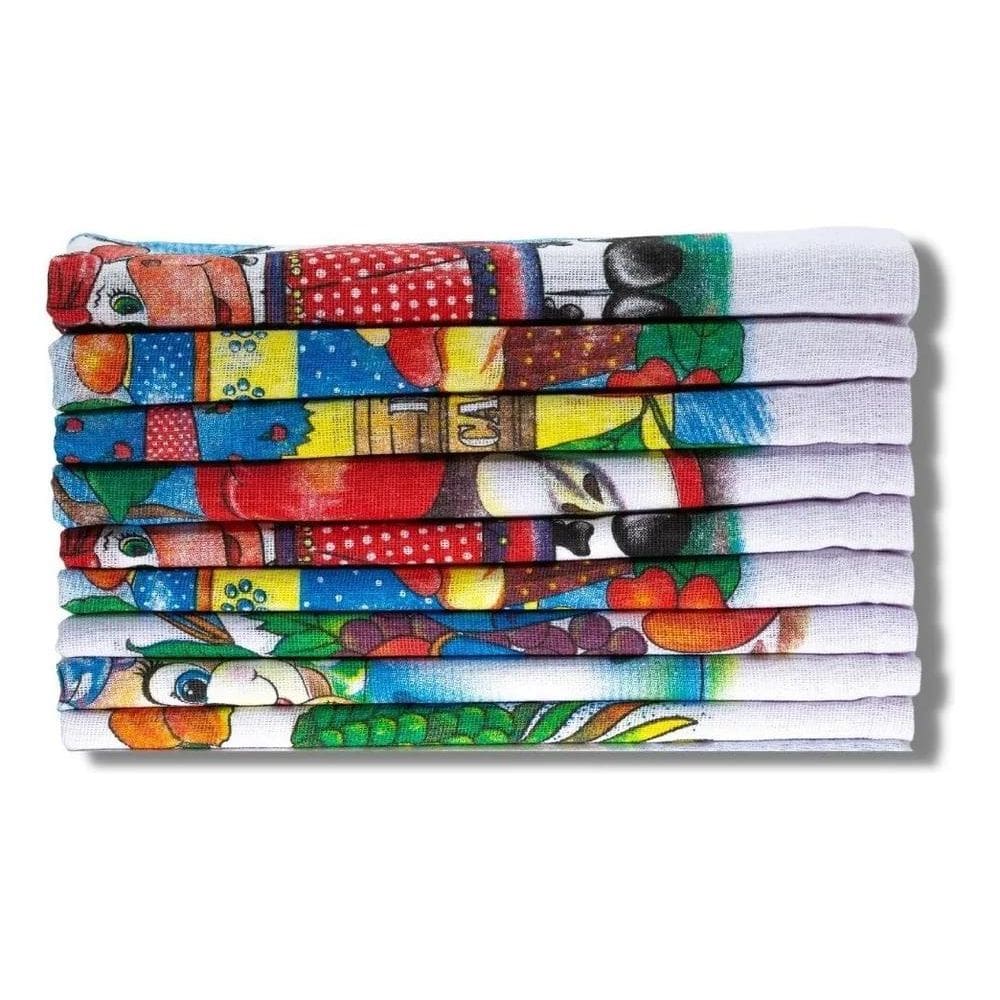 2X Pano De Prato Estampado  - 50 Unidades