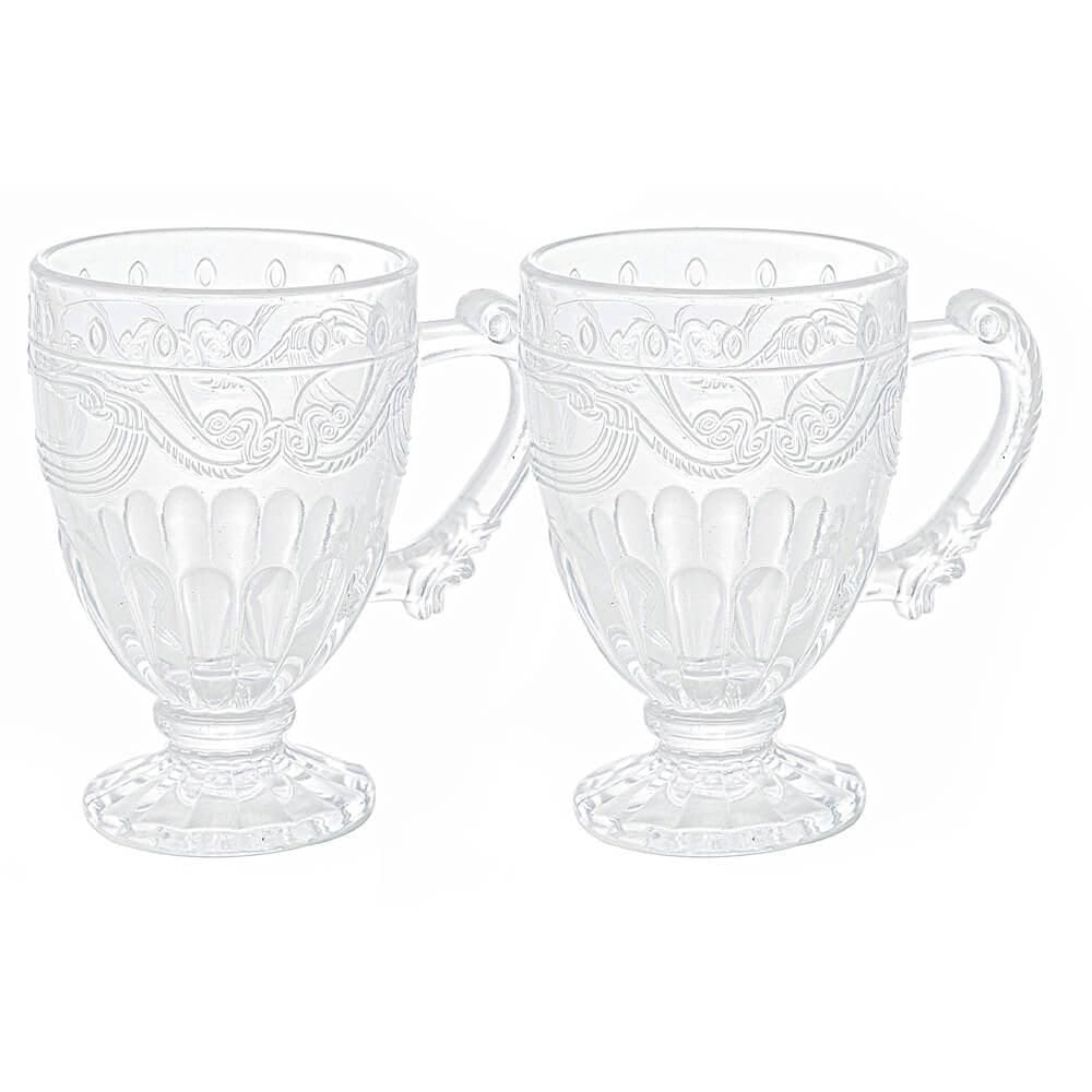 Canecas De Cristal Imperial Transparente 190Ml 2 Peças Lyor