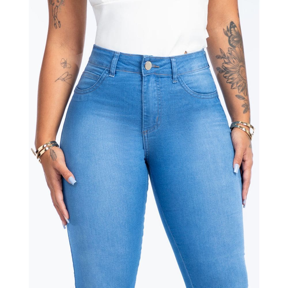 Calça Jeans Feminina Skinny Midi - 31372