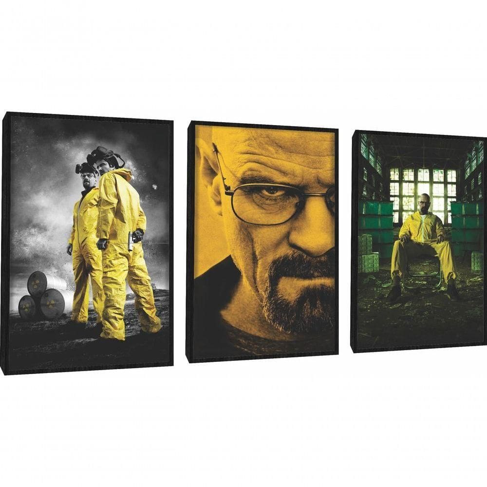 Quadro Decorativo Breaking Bad Com Moldura Preto