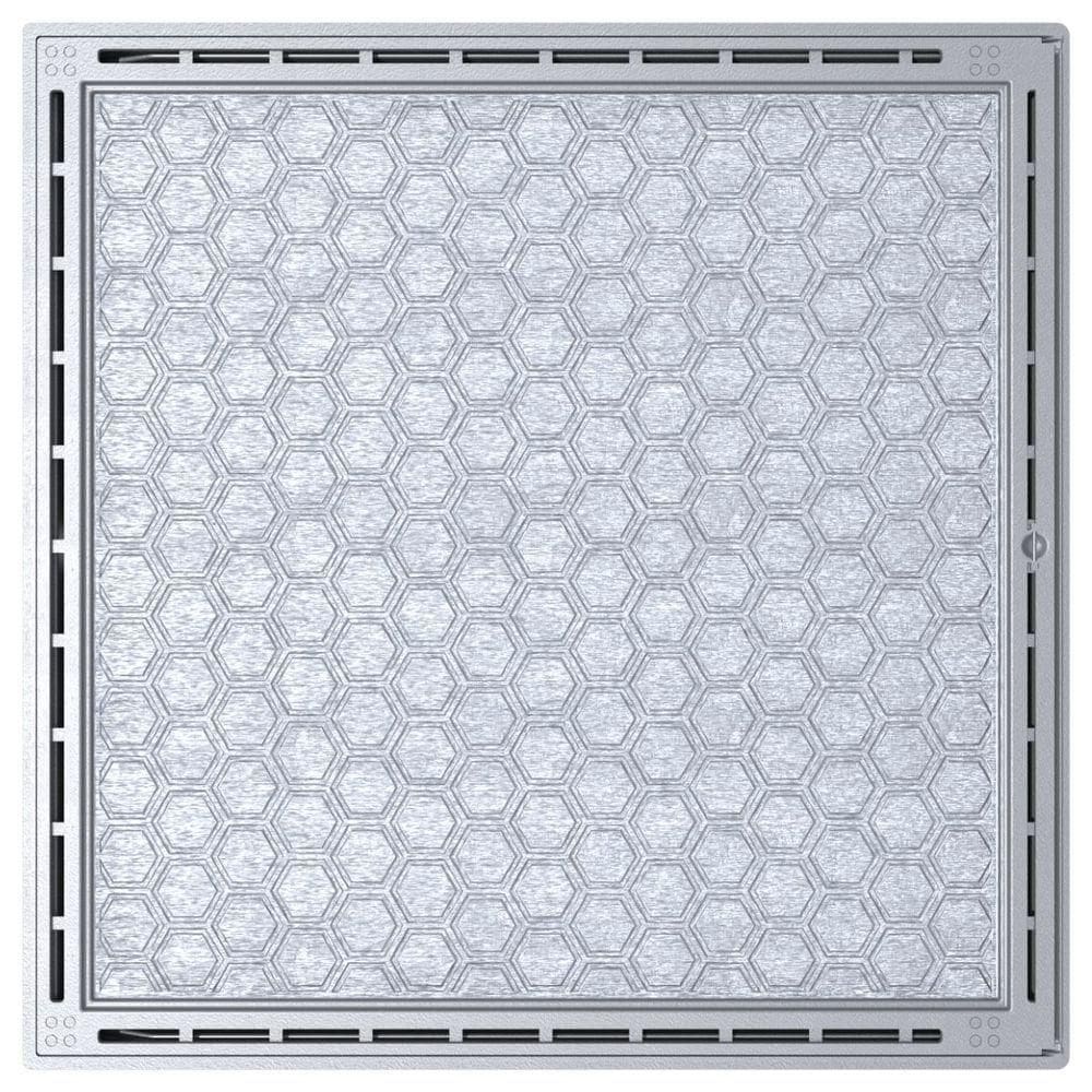 Tampa Casa Máquina Grelha Invisível Sistema Gaveta Inteligente Deslizante 85x85 Cinza