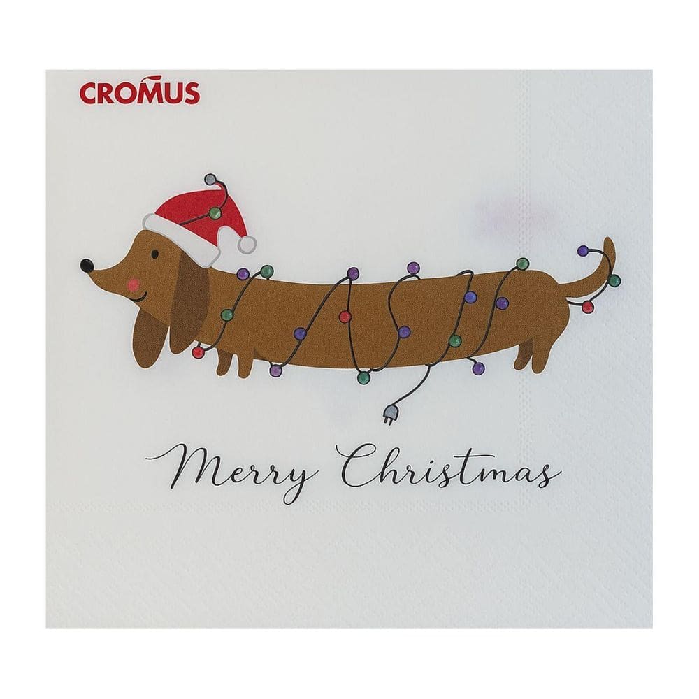 Guardanapo De Papel Cachorro Salsicha 32,5Cm 1087156 1Unid