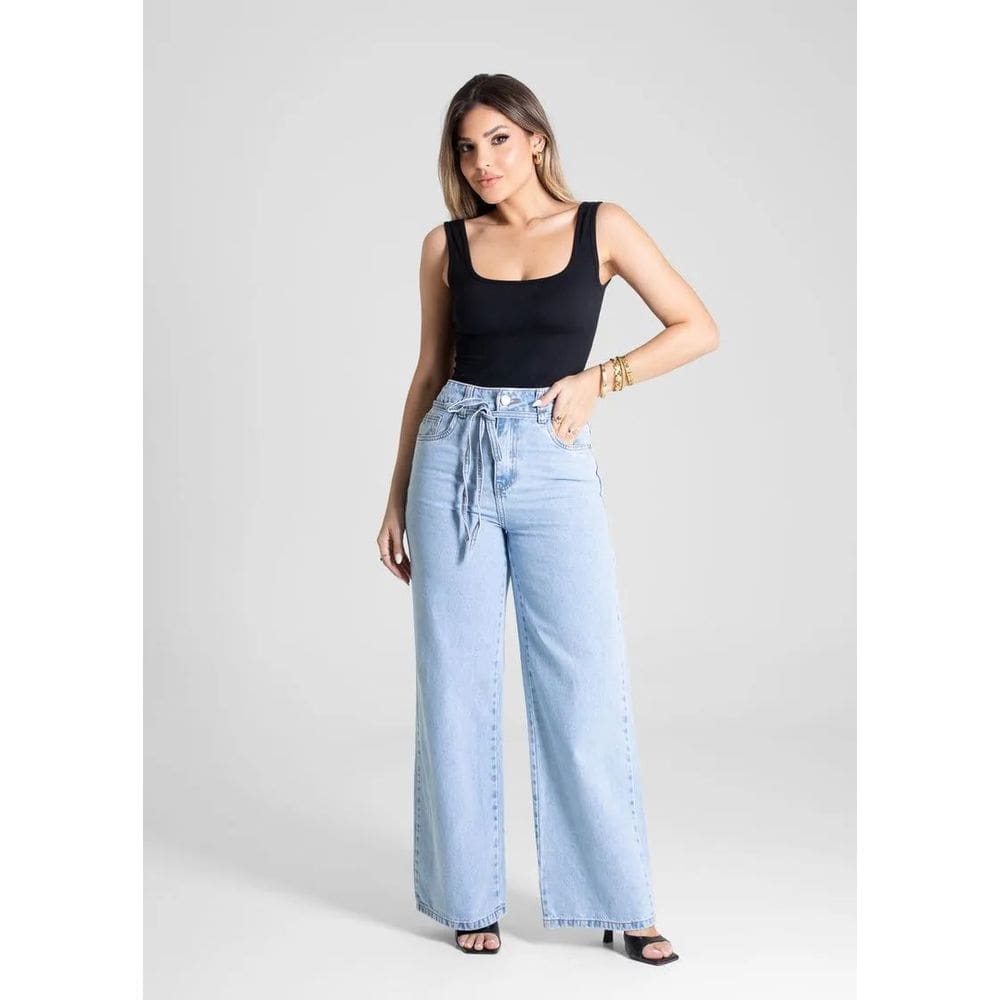 Calça Jeans Sawary Wide Leg Petit - 280920