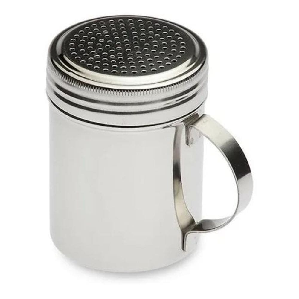 2X Polvilhador Em Inox 320Ml Dispenser Com Alça