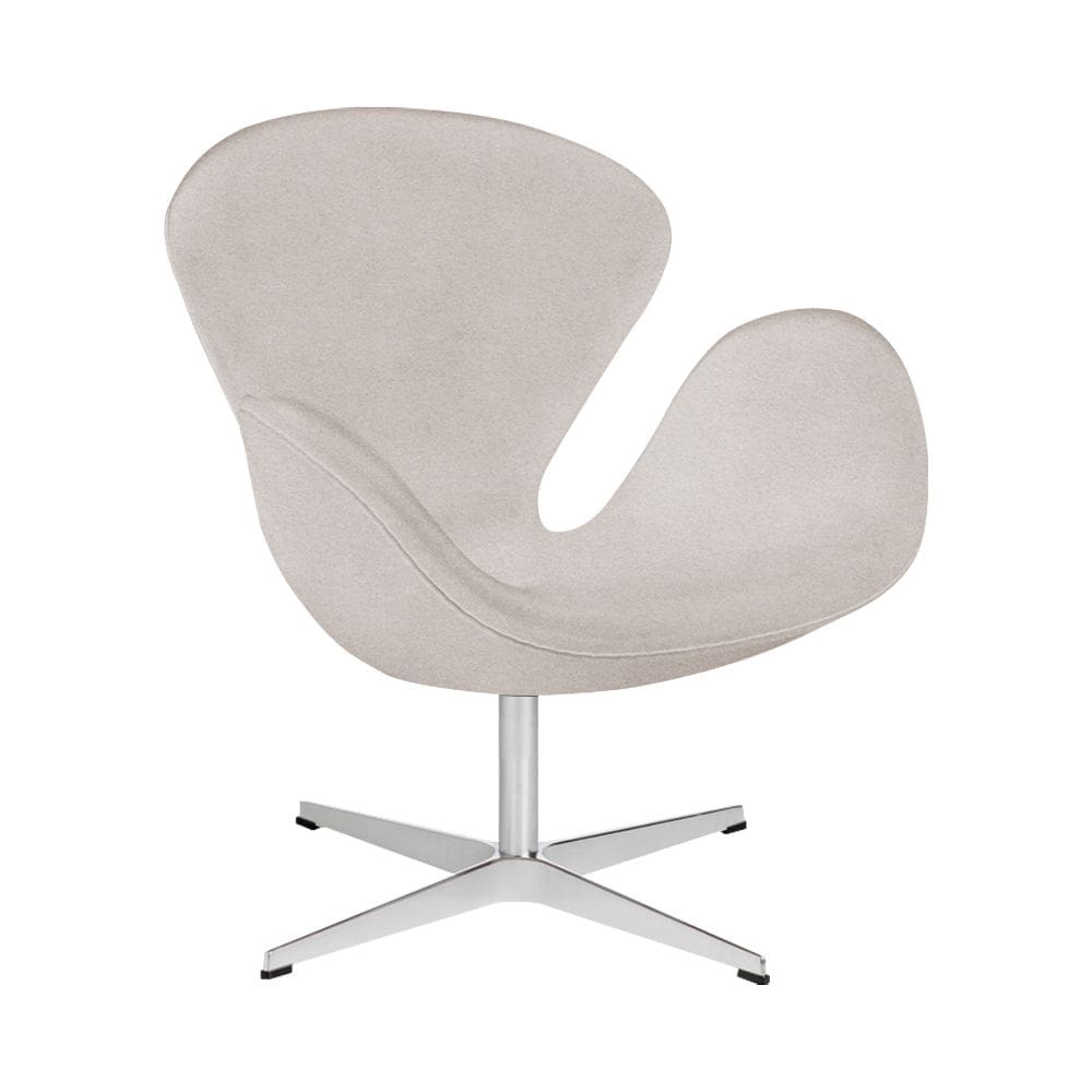 Poltrona Swan Office Giratória Linho Bege